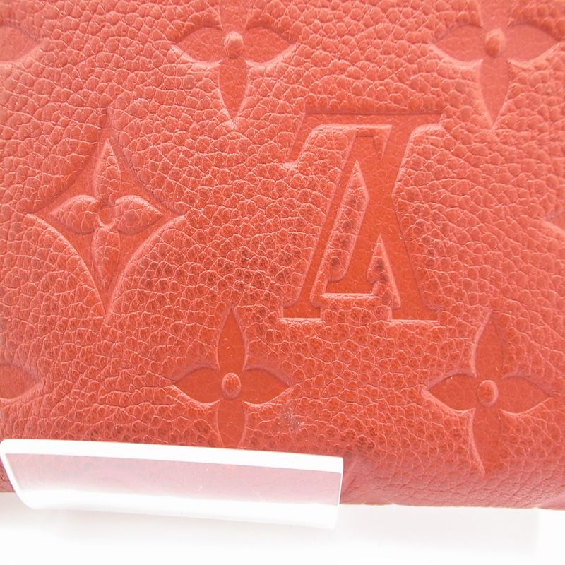 Louis Vuitton Portefeuille Clemence Long Wallet M60169 Ladies Red Pawnshop Lot