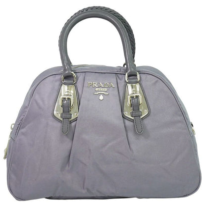Authentic Prada Nylon Handbag Gray Bag Used [follow-up Discount