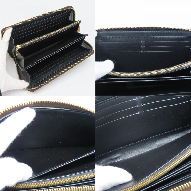 Louis Vuitton Long Wallet Zippy Wallet M69353 Monogram Reverse Brown Goldhardwar