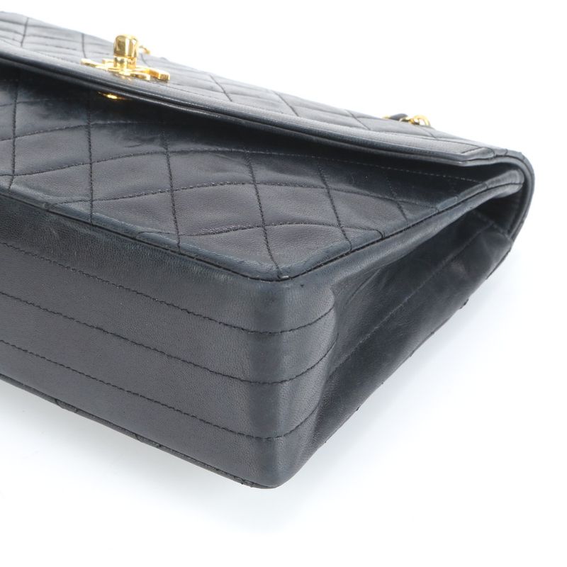 Chanel With Serial Seal Matelasse Lambskin Leather 2WAY Shoulder Bag Crossbody