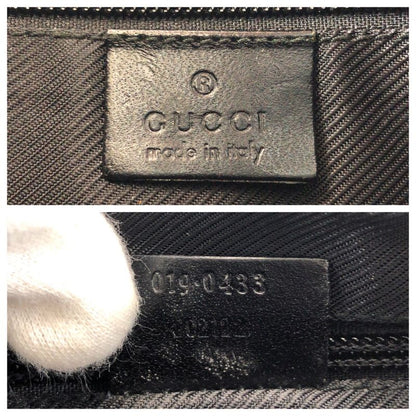 Gucci Beige Black Gold Hardware GG Canvas 019 0433 Shoulder Bag Pochette Women