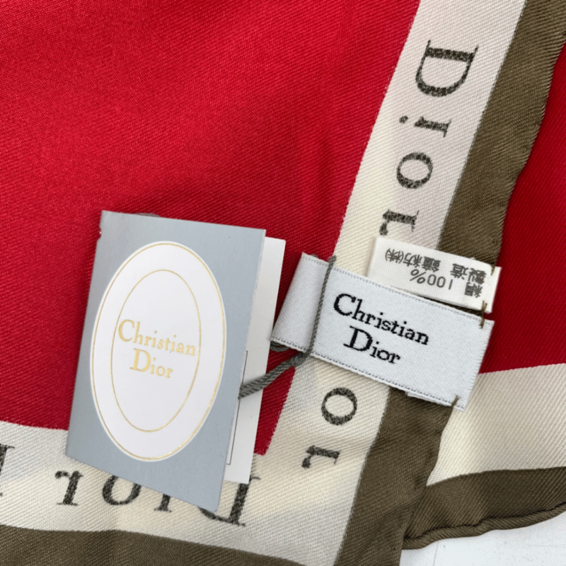 Christian DIOR Scarf Silk Multicolor