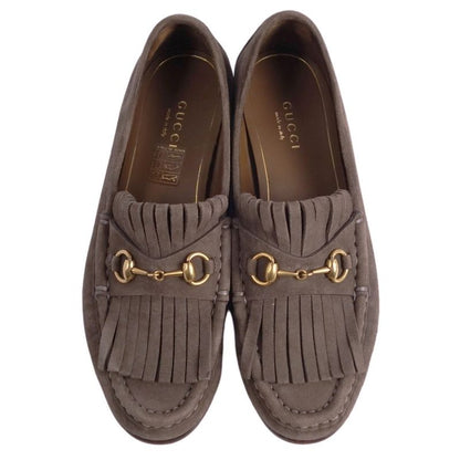 Gucci Loafers Moccasins Quilted Horsebit Suede