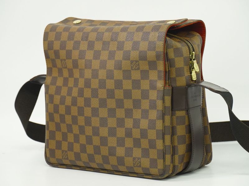 Authentic Louis Vuitton LV Naviglio Damier Ebène Shoulder Bag Messenger Bag