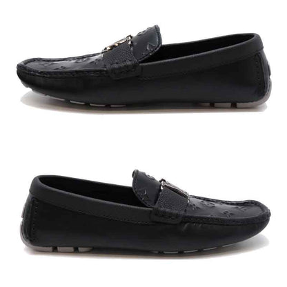 Louis Vuitton Monte Carlo Line Size 26.5 Black Loafers