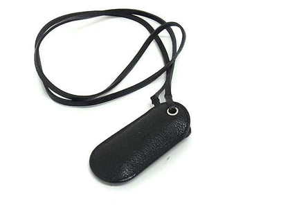 Bvlgari Colore Leather USB Holder Necklace Black Ff7784