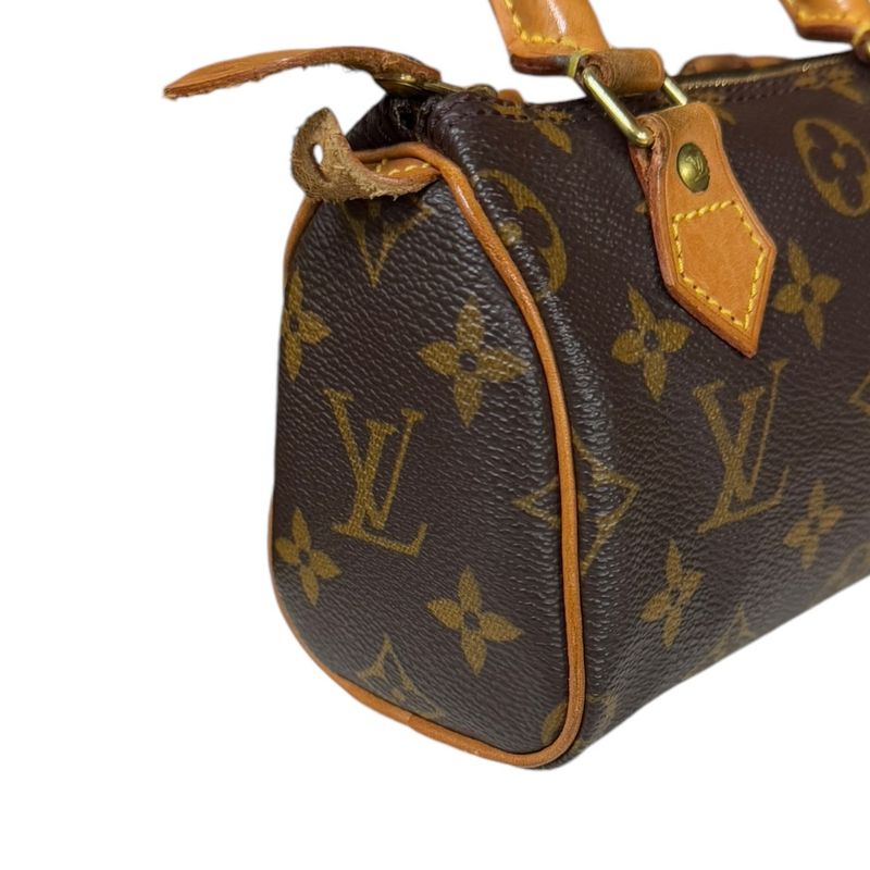 Louis Vuitton Mini Speedy Monogram Shoulder Bag Monogram Canvas M4154 Brown