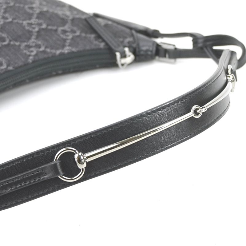 Gucci Shoulder Bag GG Denim Horsebit Slim Small 774719