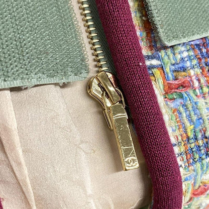 Chanel Jacket Size 34 S Women - P56262 Green X Red X Multi Long Sleeves / Tweed