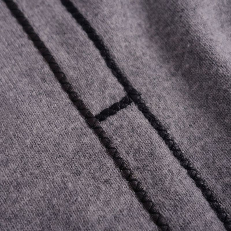 Hermes Knitted Sweater Half Zip H Logo Wool