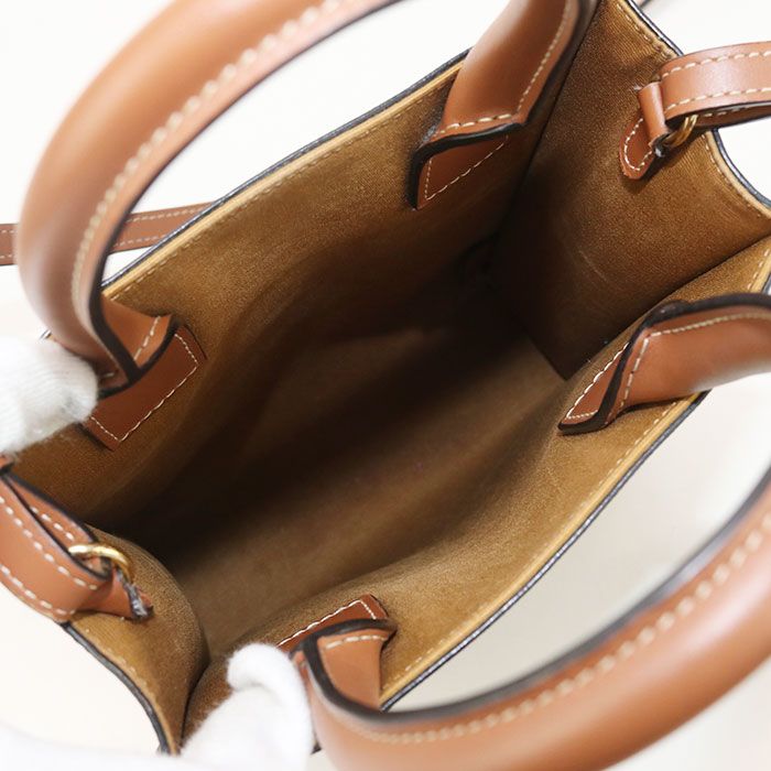 Celine Mini Vertical Cabas Triomphe Canvas Handbag Triomphe Canvas Leather Women