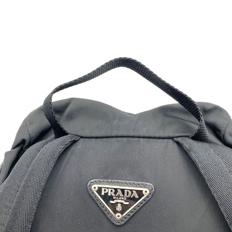 Prada Backpack Daypack Black Nylon Women Men Fashion