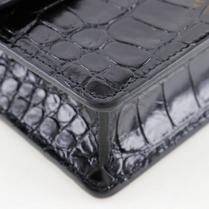 Balenciaga Mini Shoulder 2WAY Clutch Shape Push Leather Black Ladies Shoulder