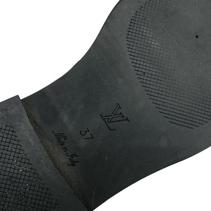 Louis Vuitton Boots Short Boots Shoes Halako Brown Ankle Boots Leopard Belt