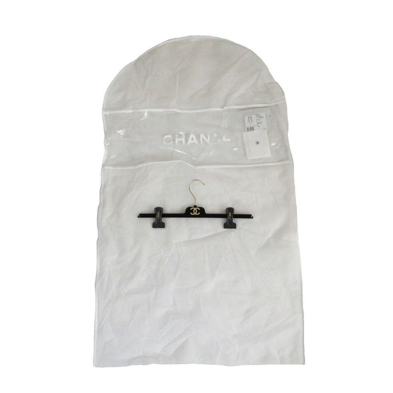 16ss Chanel Flower Print Gathered Skirt Bottoms White Half Length Size 34