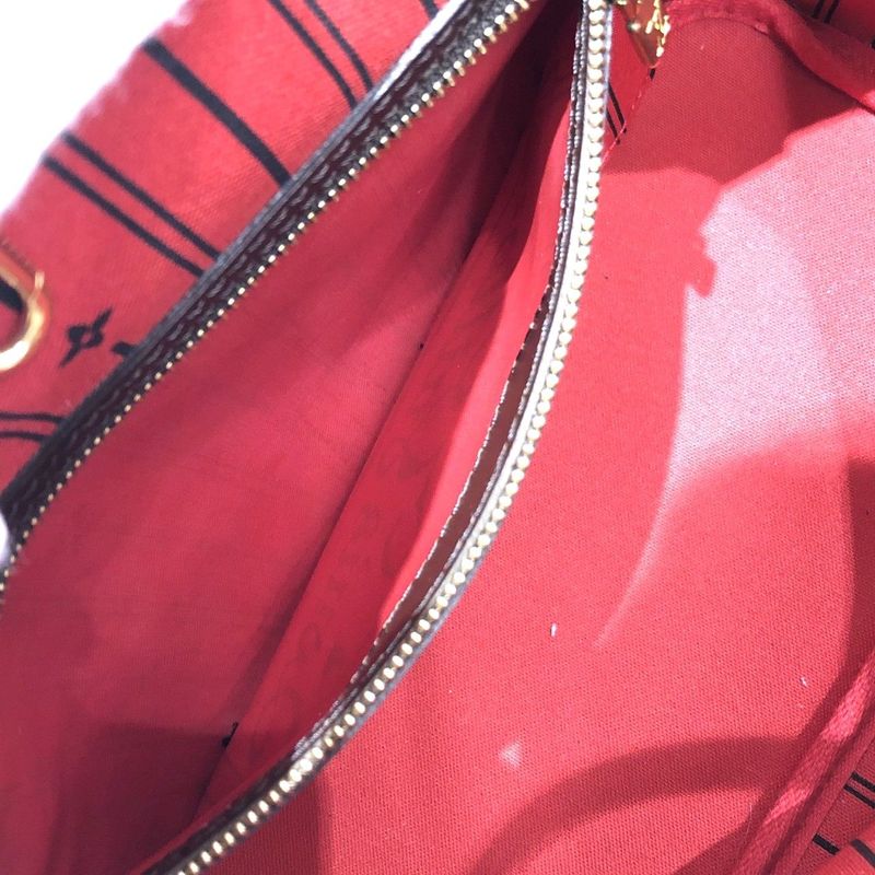 Louis Vuitton Damier Neverfull PM N51109 Tote Bag Shoulder Brown Preowned 005815