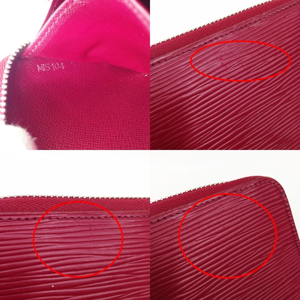 Louis Vuitton Epi Zippy Wallet Fuchsia Long Wallet M60305 Pink