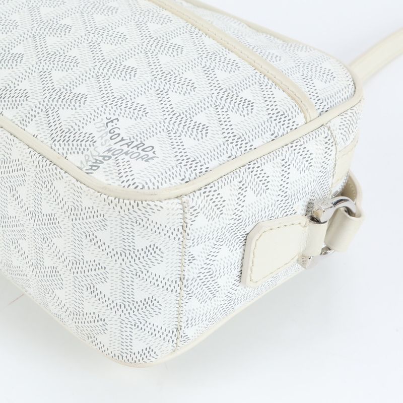 Current Goyard Cup Veil PM Herringbone Leather Shoulder Bag Crossbody Women ERE