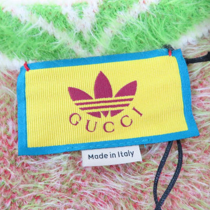 Gucci×adidas 717694 Oversized Trefoil Belted Coat Cardigan Green S Made In