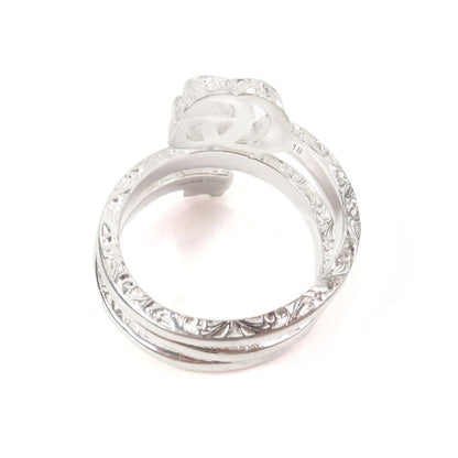 Gucci 770719 Double G Key Motif Ring Ring Ag925 Silver 18 Weight