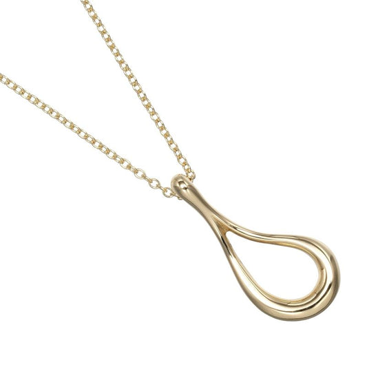 Tiffany & Co Open Teardrop 18K Yellow Gold Ladies 2g Necklace
