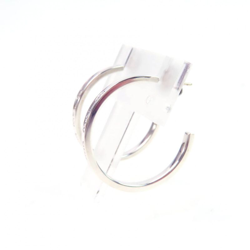 Tiffany & Co 1837 Narrow Hoop Earrings Wide Accessory Sv925 Silver