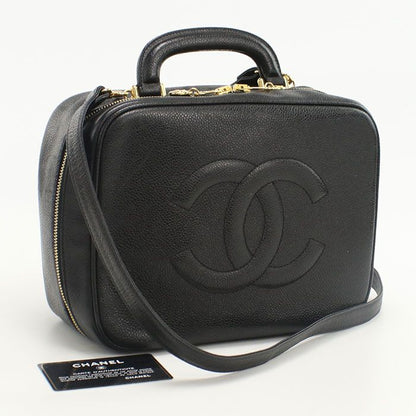 Chanel 2WAY Vanity Bag Coco Mark A07061 Shoulder Bag Caviar 4505942 Ladies