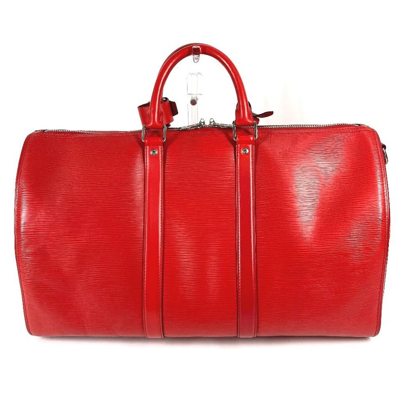 Louis Vuitton Boston Bag Keepall Bandoliere 45 M53419 Epi Leather Red