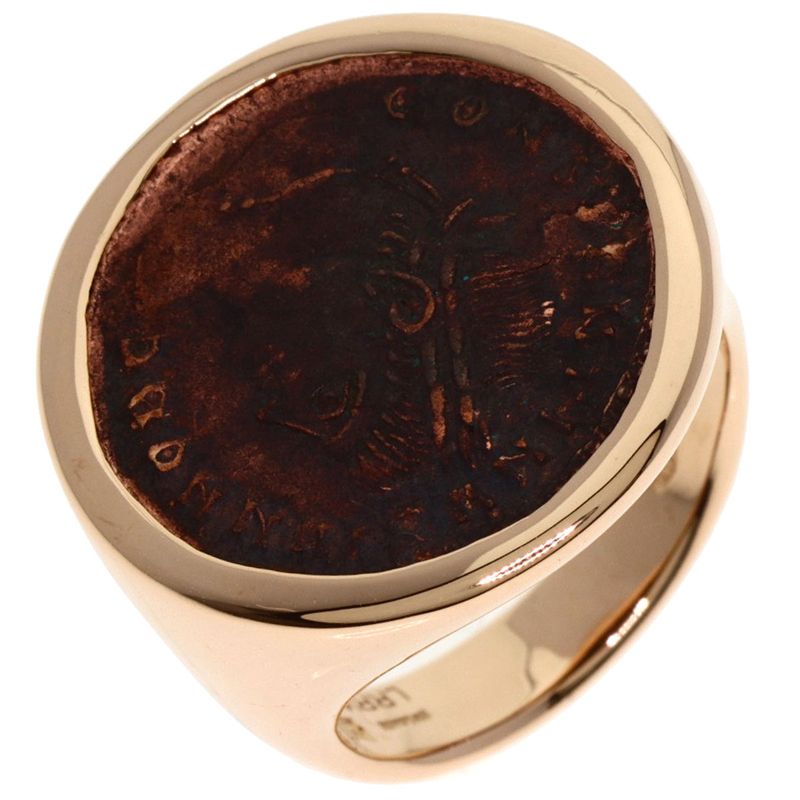 Bvlgari Bulgari Motene Coin Ring - 18K Pink Gold Ladies