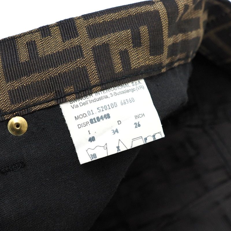 Fendi Vintage Pants Size I40 D34 Inch26 Fendi Jeans FF Double F Zucca High