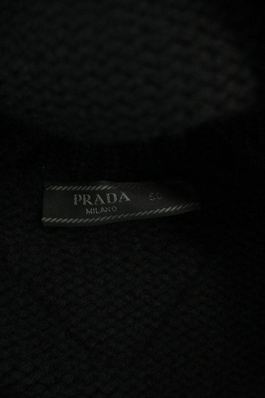 Prada Umr588 Triangle Patch Cashmere Turtleneck Knit Men's 50