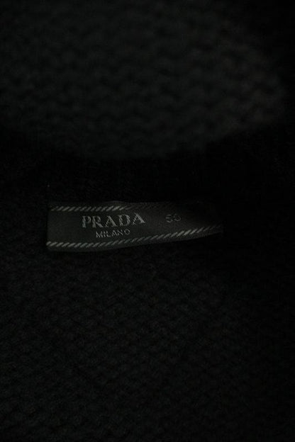 Prada Umr588 Triangle Patch Cashmere Turtleneck Knit Men's 50