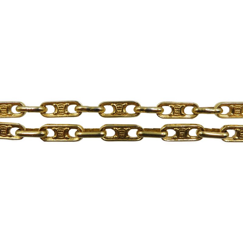 Celine Macadam Long GP Gold Necklace 0209 Celine