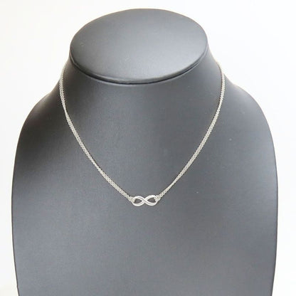 Tiffany & Co Necklace Infinity Silver 925 Approx 6.0g Silver Pendant W Chain