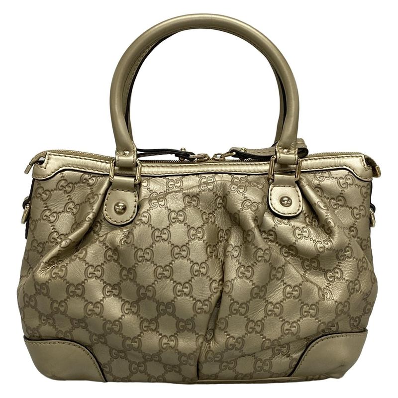 Gucci Handbag Sookie/shima Line 247902 Gold Leather