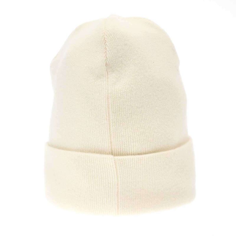 Chanel Coco Mark Cashmere Beanie Knit Cap White