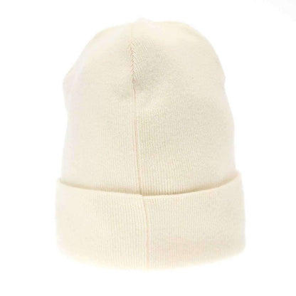 Chanel Coco Mark Cashmere Beanie Knit Cap White