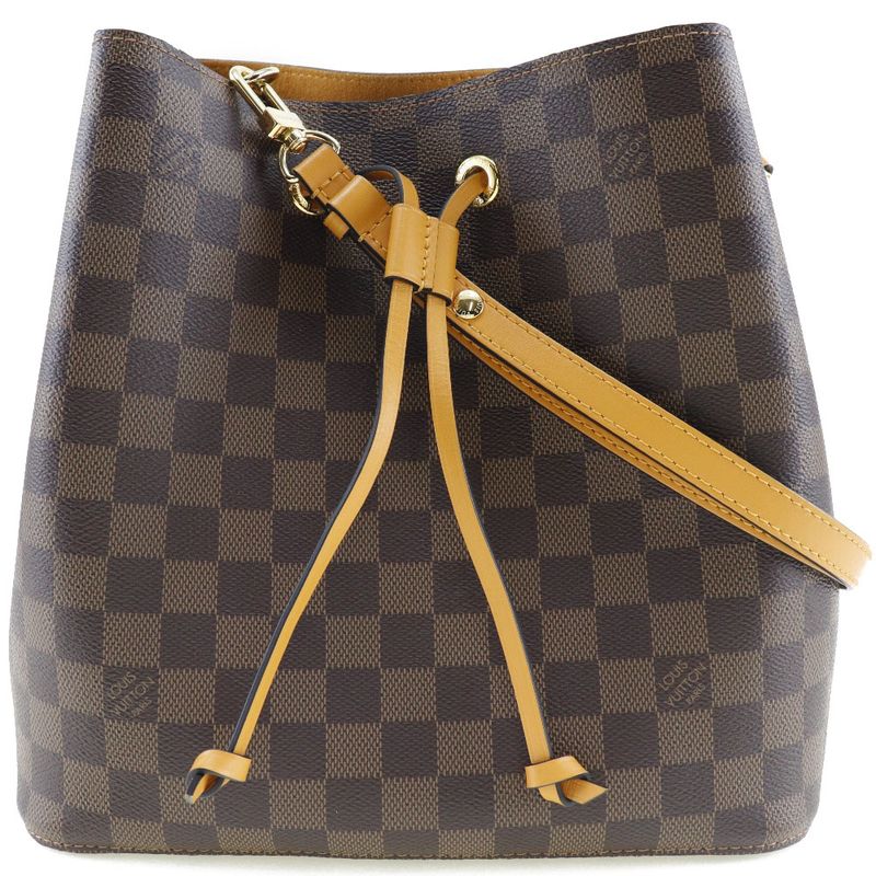 Louis Vuitton Neonoe N40213 Damier Canvas Brown Ah1220 Ladies Shoulder Bag