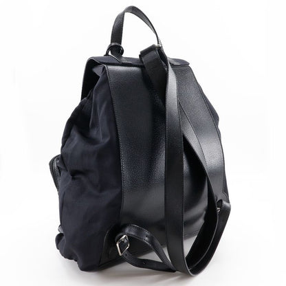 Gucci 019.2058.0173.5 Nylon Canvas And Leather Black Ladies Backpack/daypack