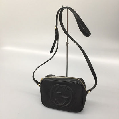Gucci Shoulder Bag Small Leather Soho Internal Stain 308364 Black