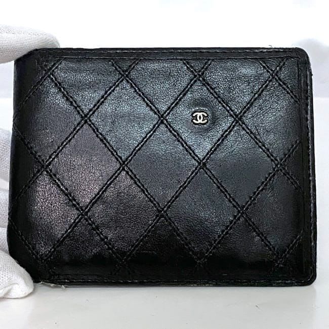 Chanel Bifold Wallet Black Bicolore