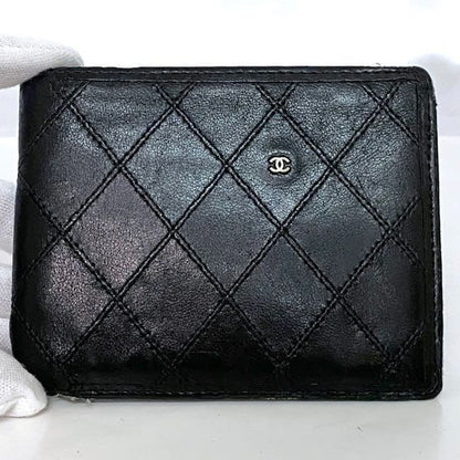 Chanel Bifold Wallet Black Bicolore