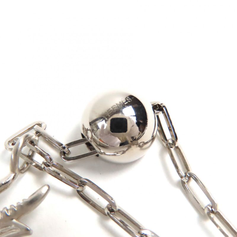 Hermes Talisman Dragon H Motif Pendant Necklace With Silver Box Made In France