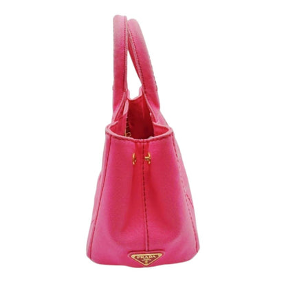 Prada 1 Bg439 Canapa Handbag Mini Tote Bag Pink