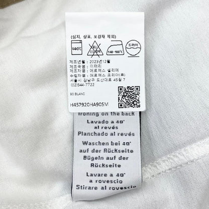 Hermes Short Sleeve T-Shirt Onde Corollet H457920ha90la Size S Blanc White