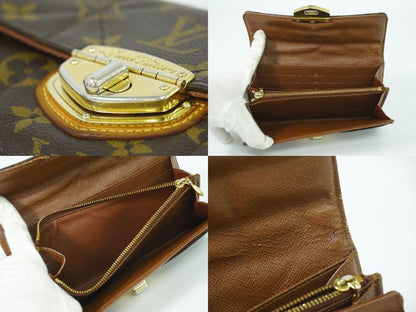 Authentic Louis Vuitton LV Portefeuille Sarah Monogram Etoile Long Wallet Brown