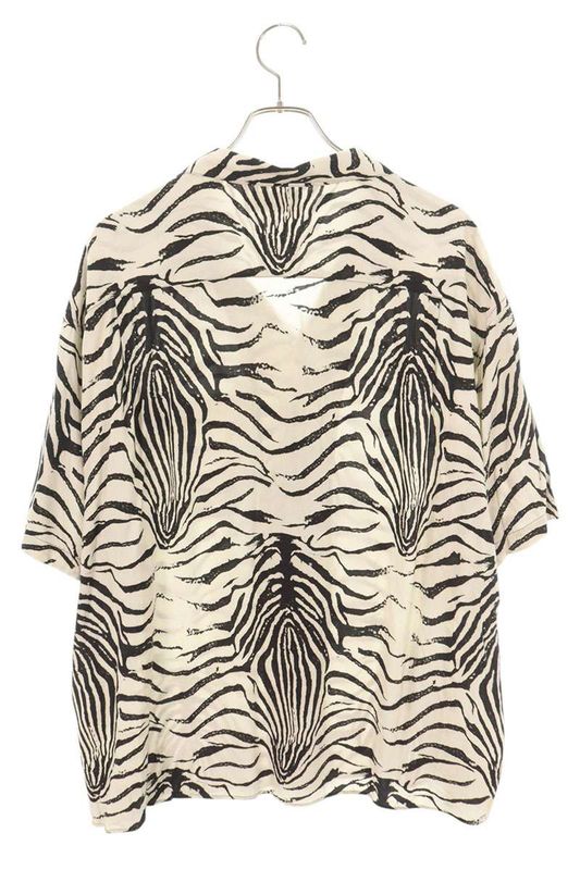 Celine 2c517346q Zebra Print Short Sleeve Shirt Men's 40