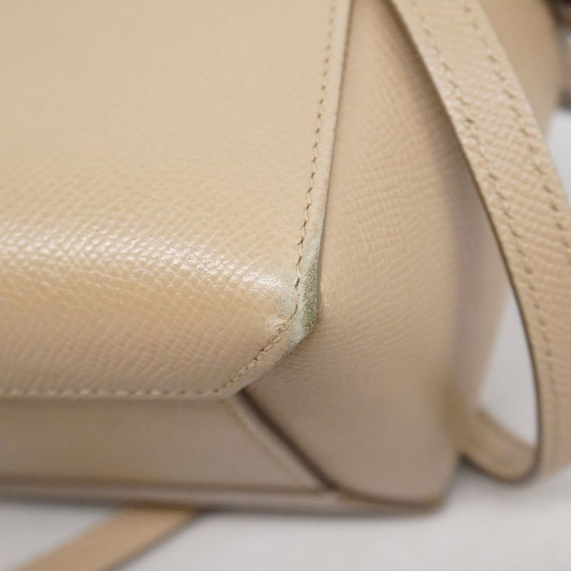 Celine Handbag Belt Bag Leather Beige Gold Hardware 2way Bag Ladies