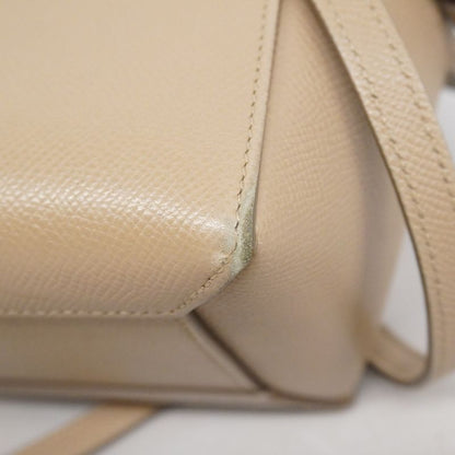Celine Handbag Belt Bag Leather Beige Gold Hardware 2way Bag Ladies