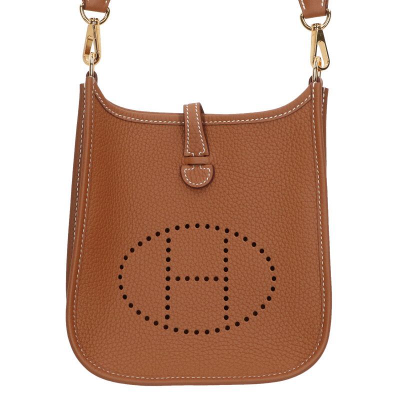 Hermes Evelyn TPM Engraved K Ghardware Leather Shoulder Bag Men TPM